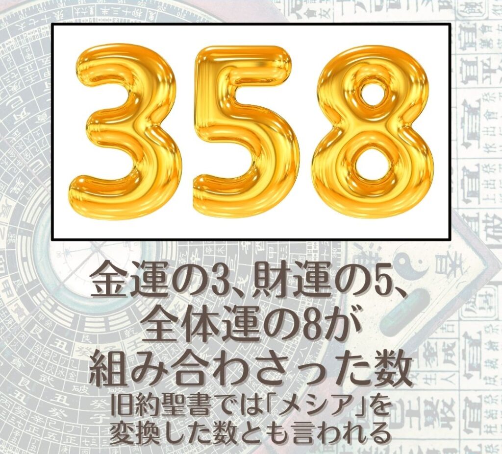 こちらも縁起のよい数字